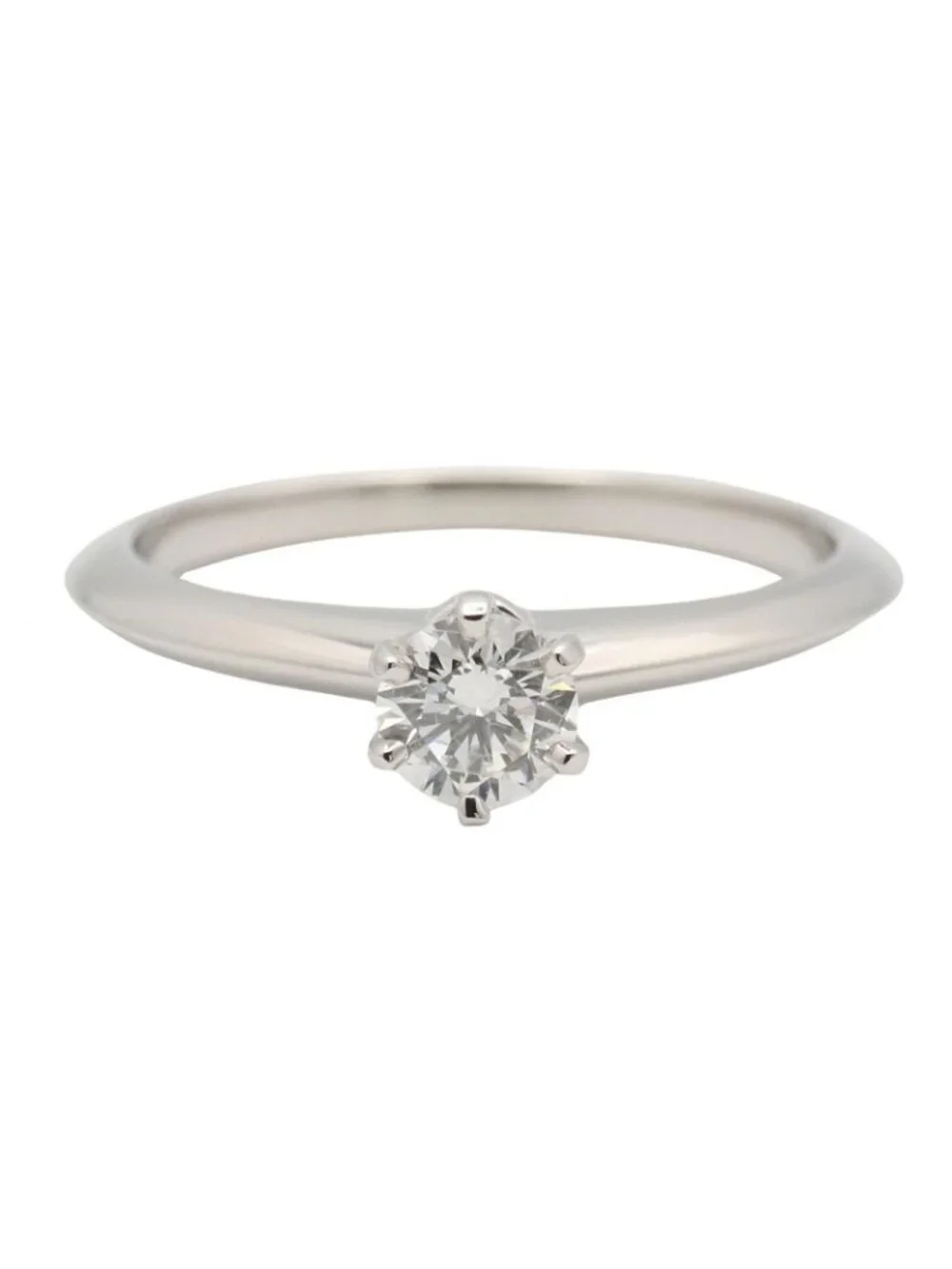 Tiffany & Co Ring Solitaire Platinum Diamond